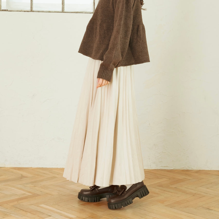 ラテカラープリーツスカート