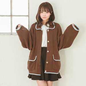 パイピングツートーンブルゾン
