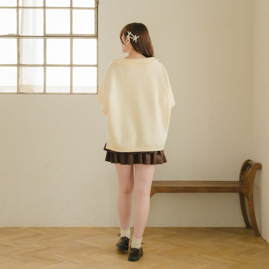 スエードティアードミニスカート