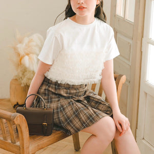 チュールフリルTシャツ