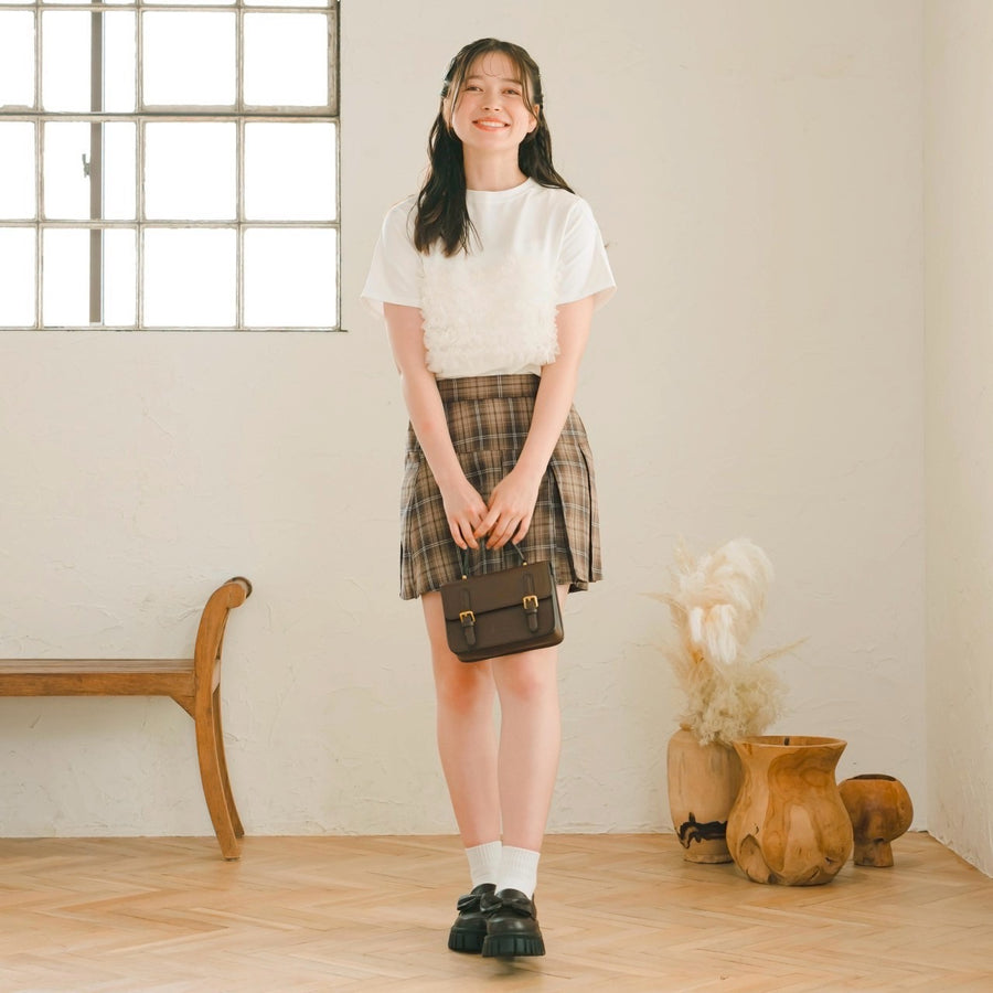 チュールフリルTシャツ
