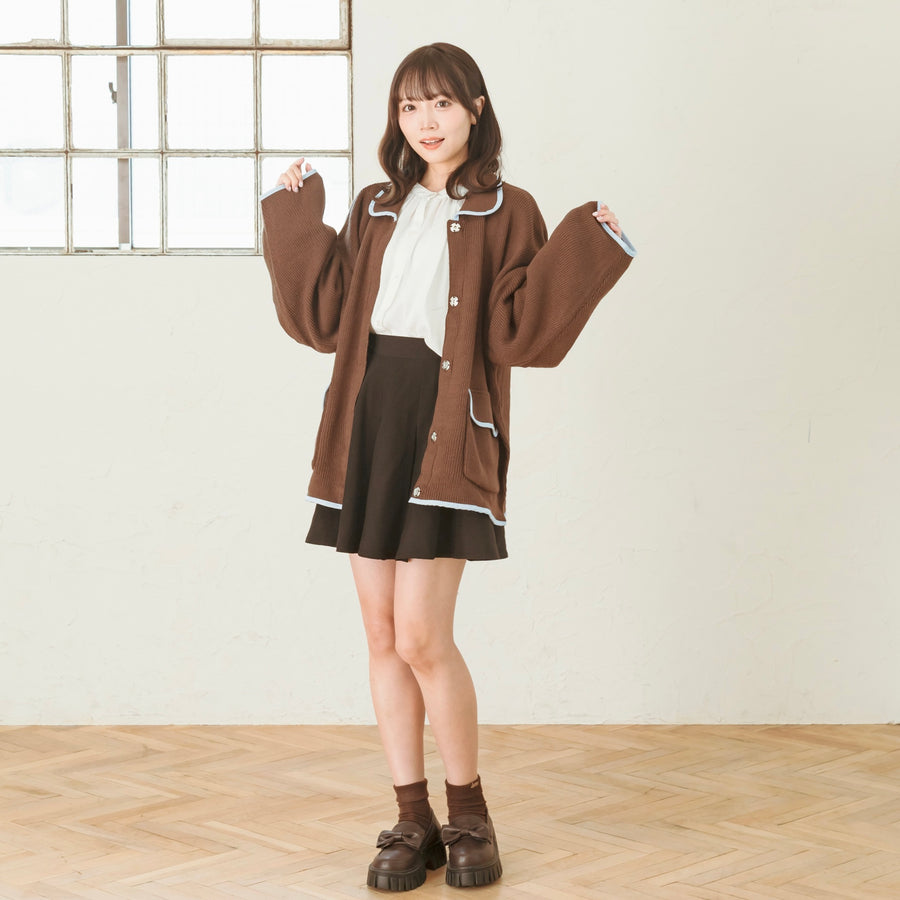 パイピングツートーンブルゾン