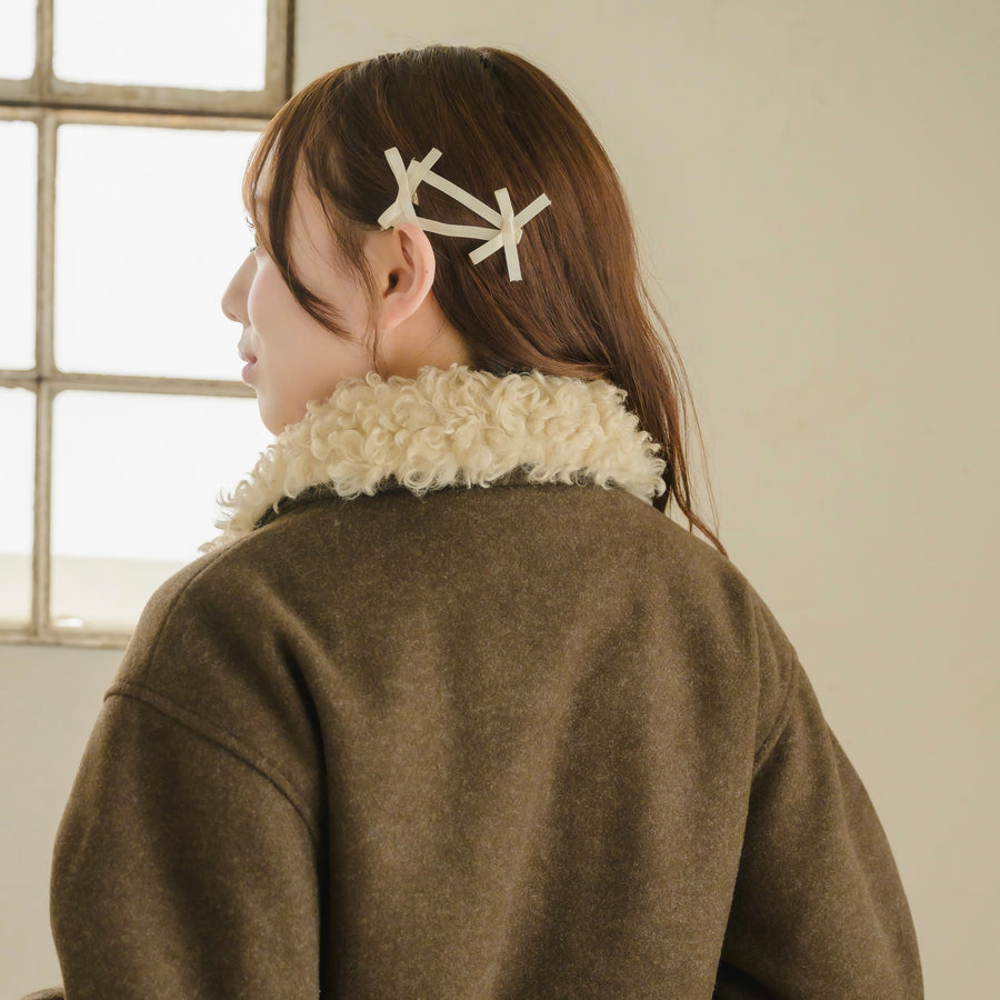 プードルファーカラージャケット