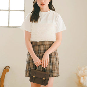チュールフリルTシャツ