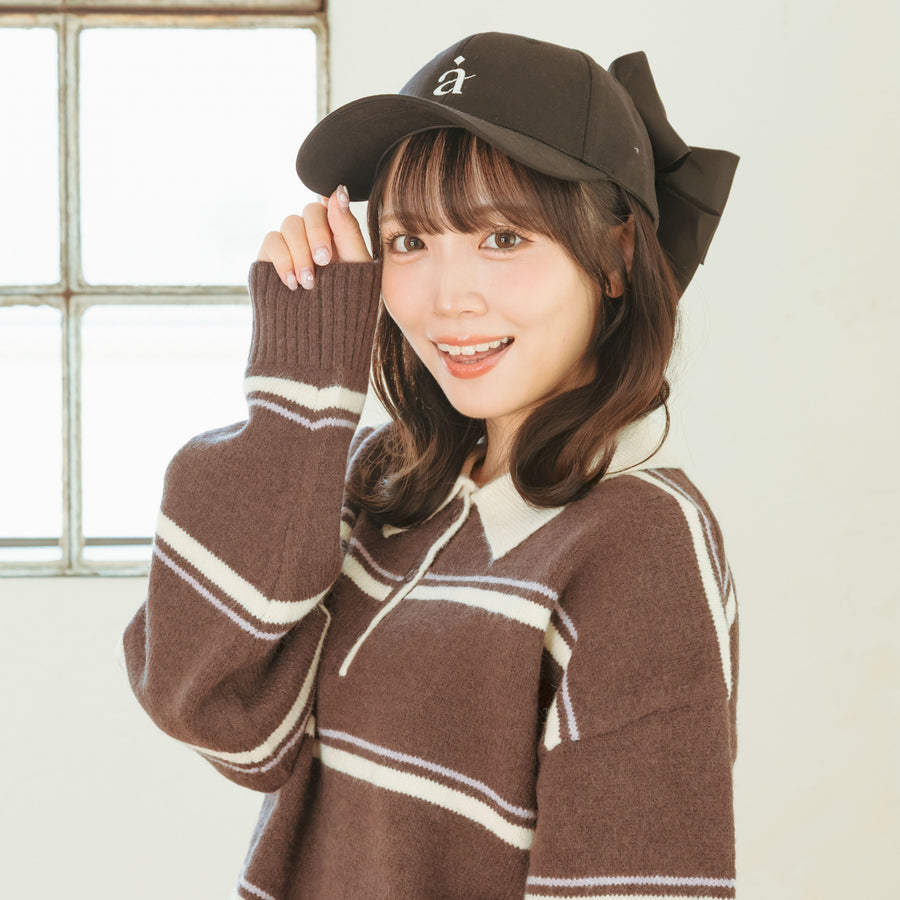 アムレロゴビッグリボンキャップ