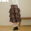 Load image into Gallery viewer, チェックティアードスカート
