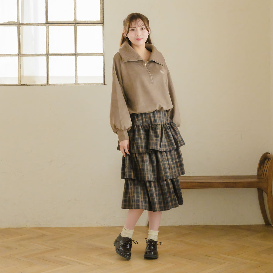 チェックティアードスカート