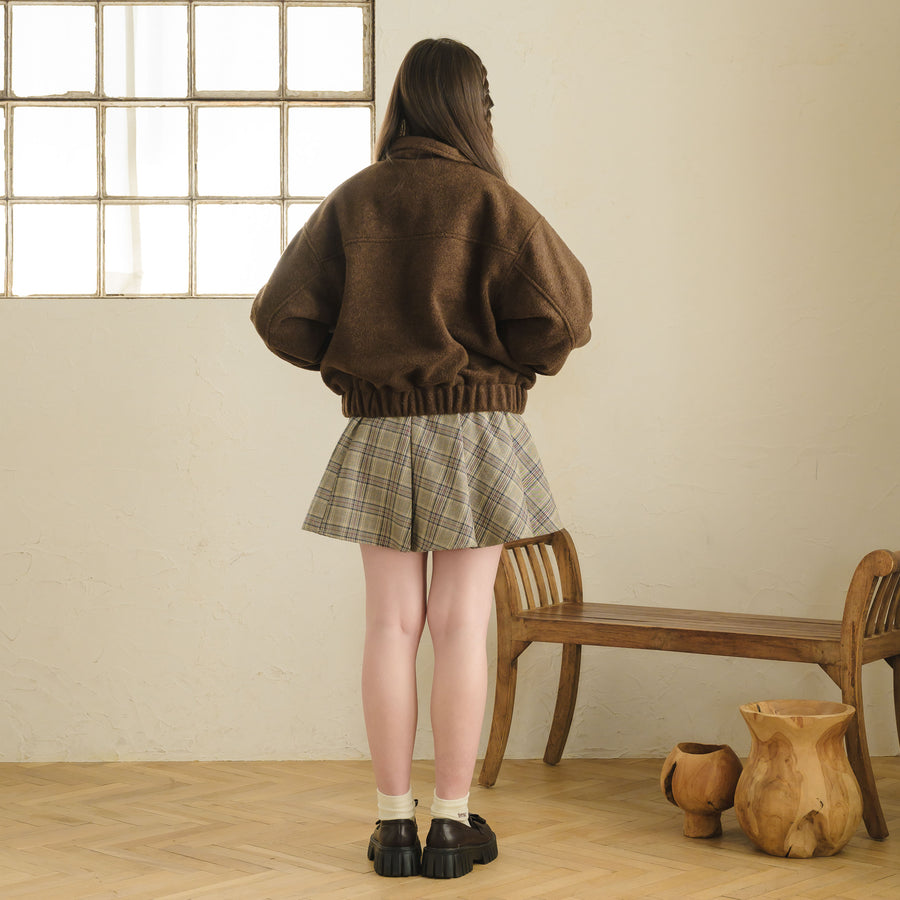 くるみボタンシャギージャケット