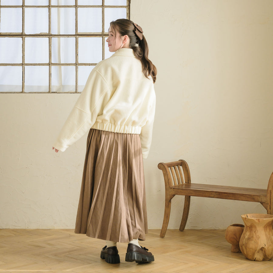 くるみボタンシャギージャケット