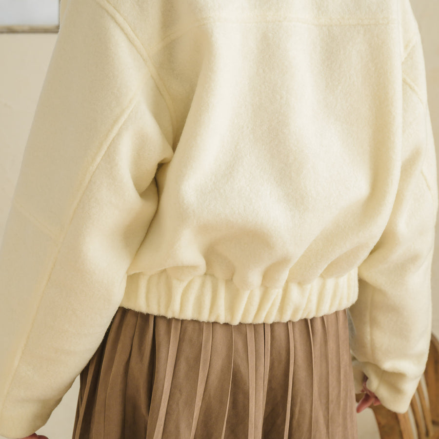 くるみボタンシャギージャケット