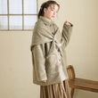 Load image into Gallery viewer, ショール付きステンカラーコート
