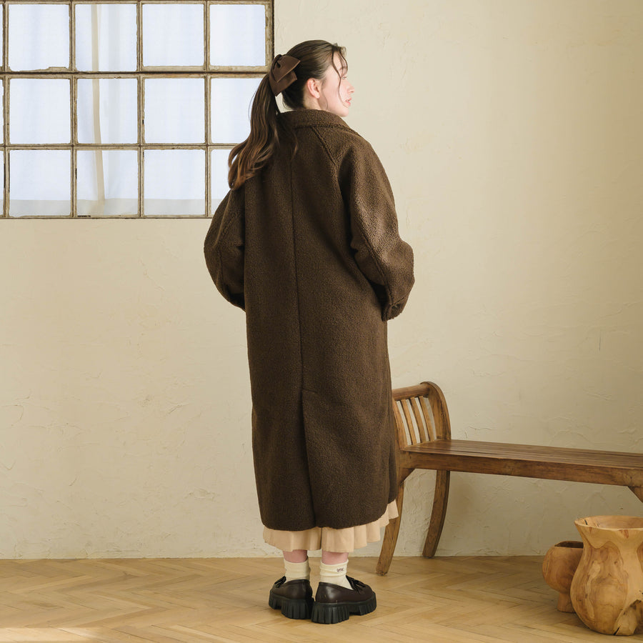 フェイクムートンステンカラーコート