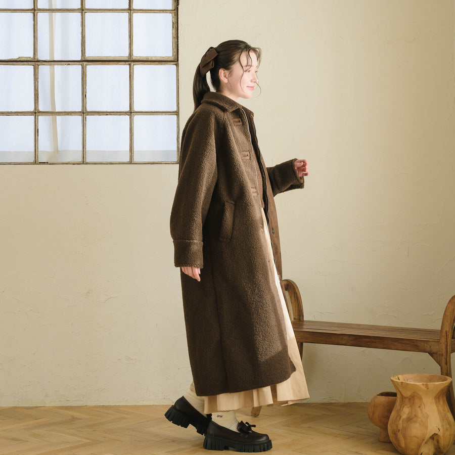 フェイクムートンステンカラーコート
