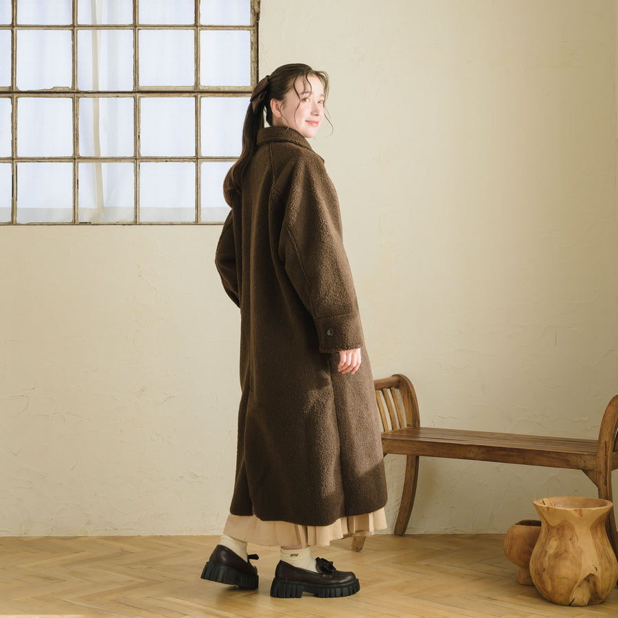 フェイクムートンステンカラーコート