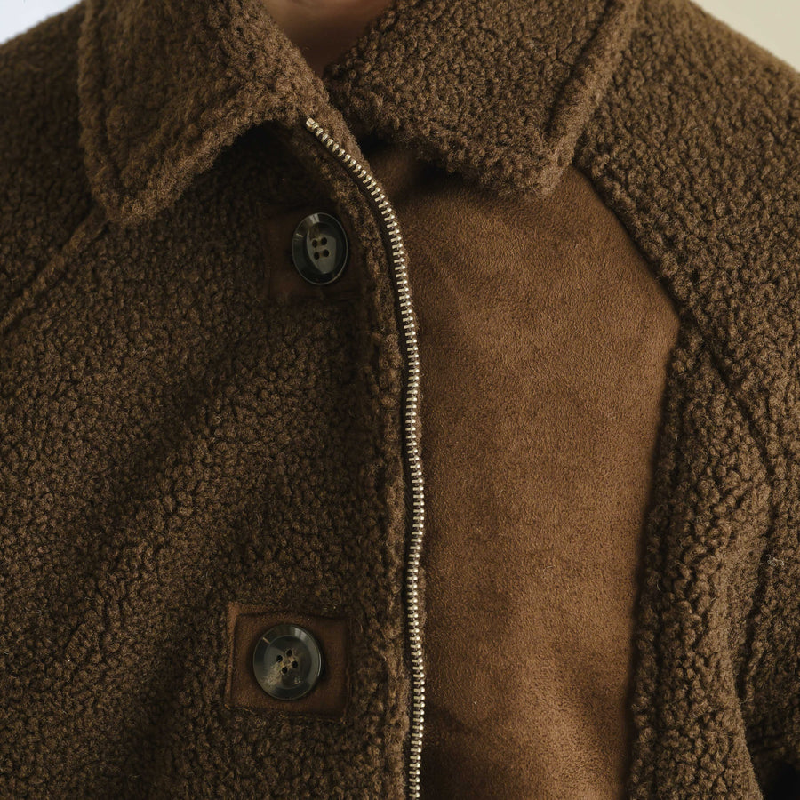 フェイクムートンステンカラーコート