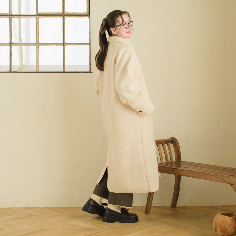 フェイクムートンステンカラーコート