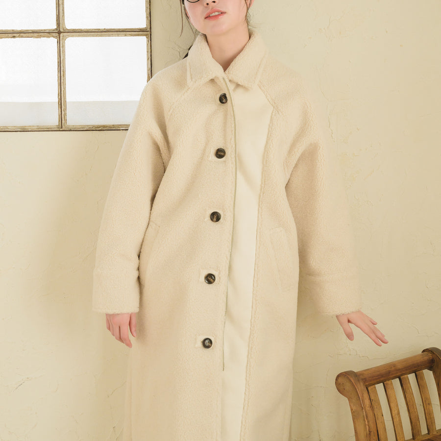 フェイクムートンステンカラーコート