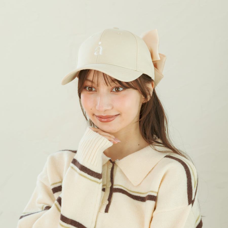 アムレロゴビッグリボンキャップ