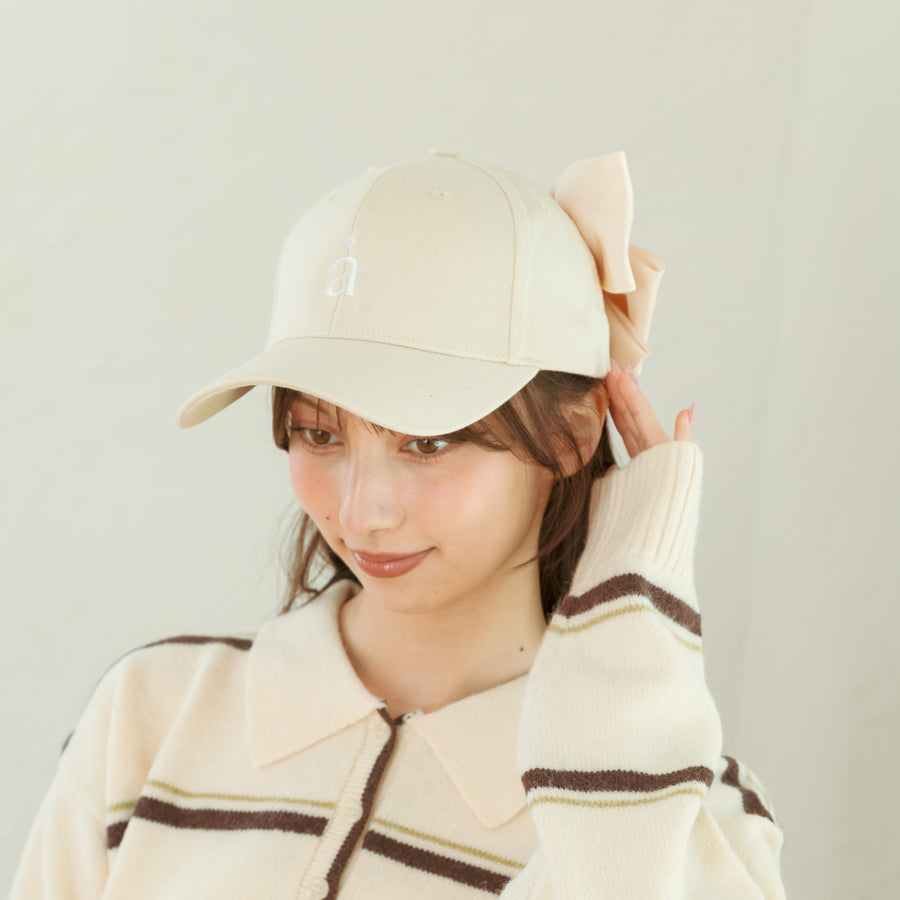 アムレロゴビッグリボンキャップ