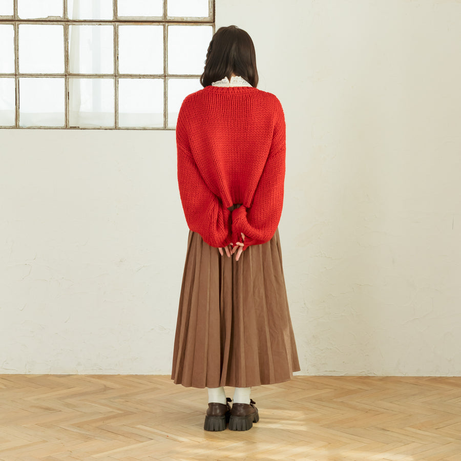 ボリュームスリーブニット
