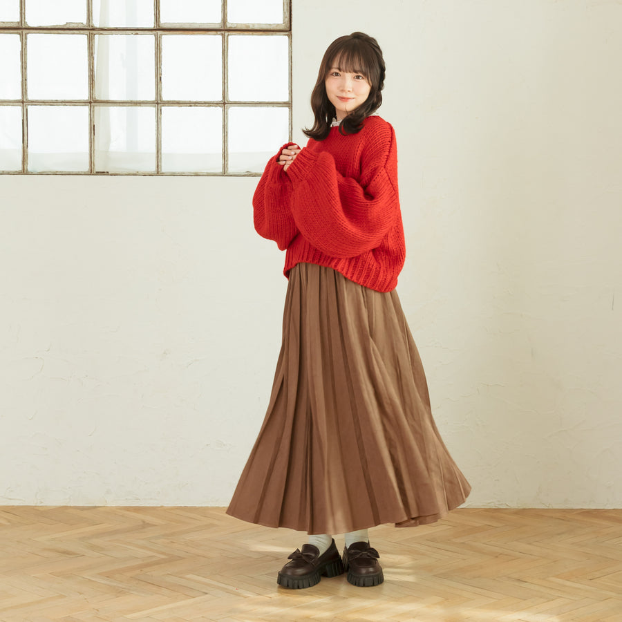 ボリュームスリーブニット