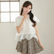 Load image into Gallery viewer, フリルドッキングTシャツ
