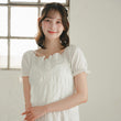 Load image into Gallery viewer, シャーリングショートフリルトップス
