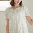 Load image into Gallery viewer, シャーリングショートフリルトップス
