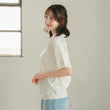Load image into Gallery viewer, レースカラーニットポロ
