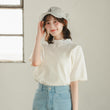 Load image into Gallery viewer, レースカラーニットポロ
