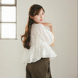 Load image into Gallery viewer, 2wayぺプラムハーフブラウス
