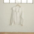 Load image into Gallery viewer, ラッフルカラーセミシアーブラウス
