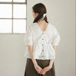 Load image into Gallery viewer, 2wayぺプラムハーフブラウス

