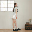 Load image into Gallery viewer, ドットシフォンパフスリーブブラウス
