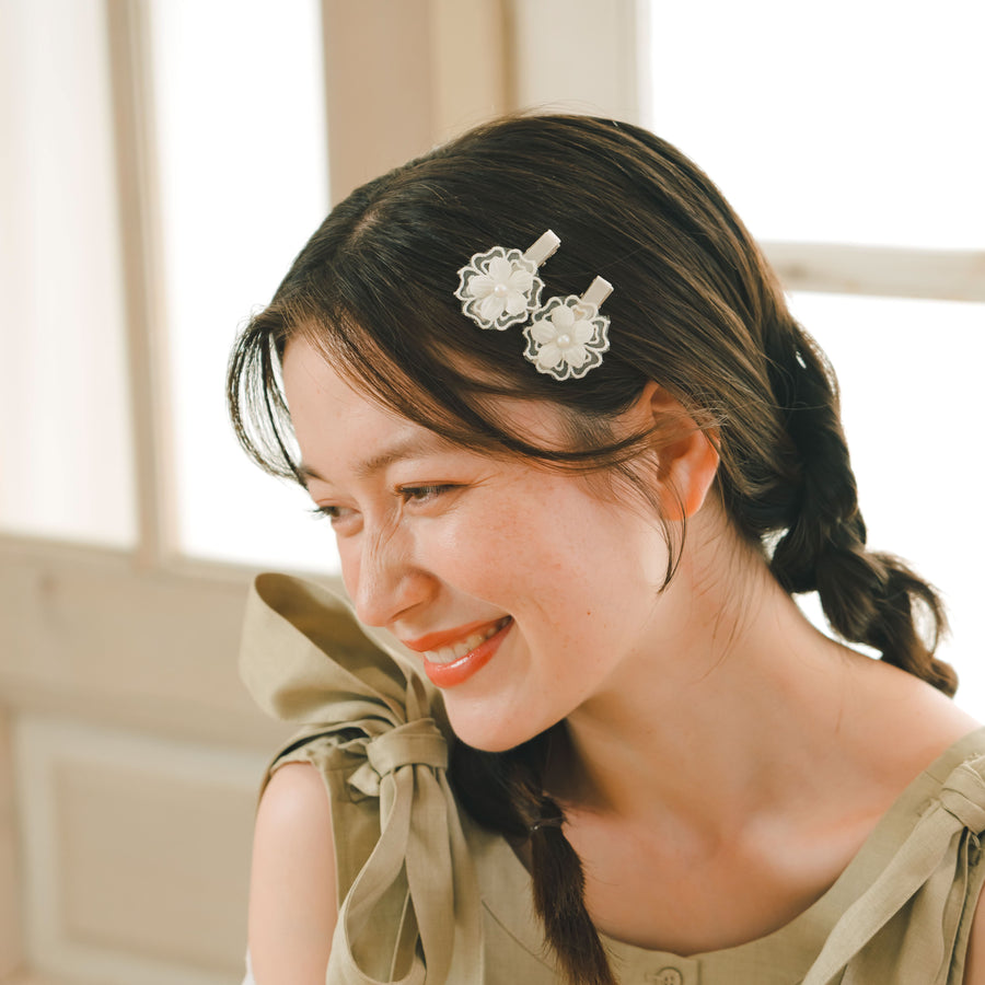 フラワーヘアピン2セット