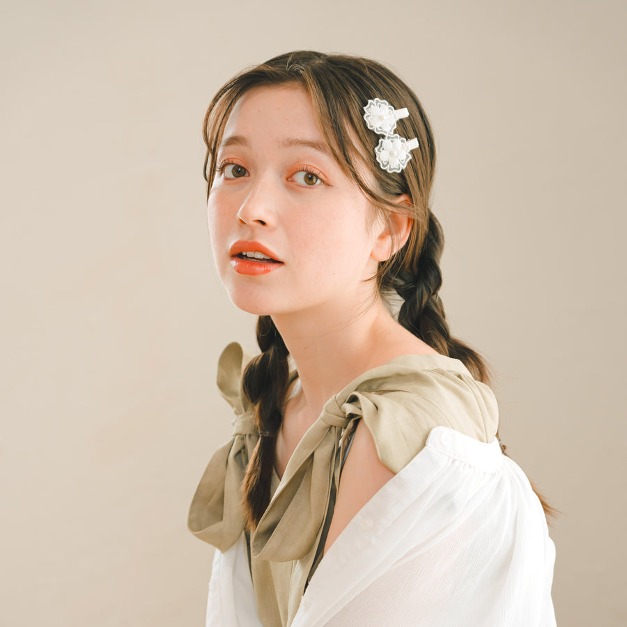 フラワーヘアピン2セット