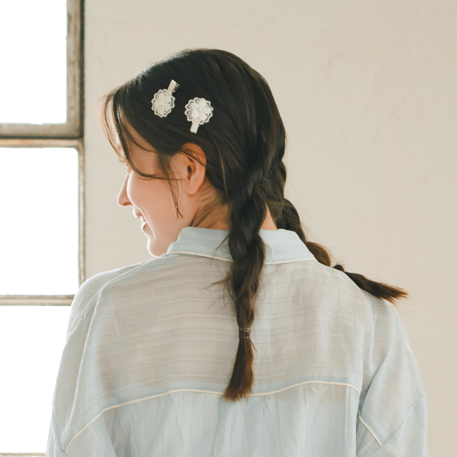 フラワーヘアピン2セット